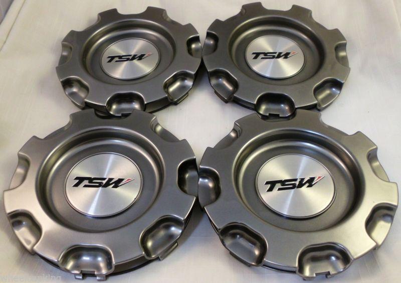 Tsw wheels dark gray custom wheel center cap caps set of 4 # cap-14301 new!