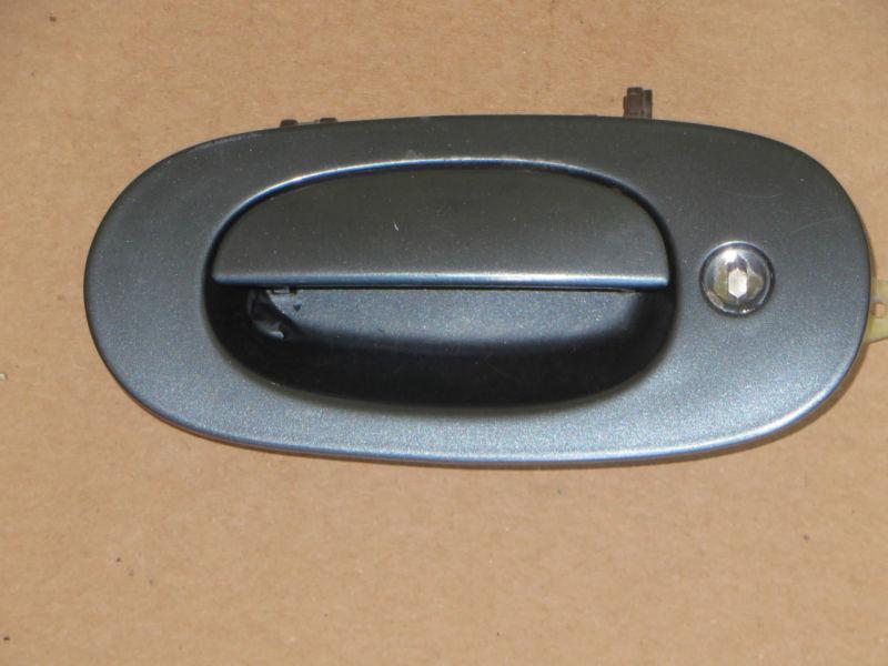 98-03 jaguar xj8 left driver outside door handle oem #758