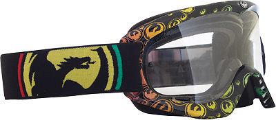 Dragon mdx goggle l rasta icon w/clear lens 722-1502