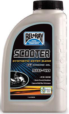 Bel-ray scooter synthetic ester blend 4t engine oil 5w-40 1lt 99429b1lw