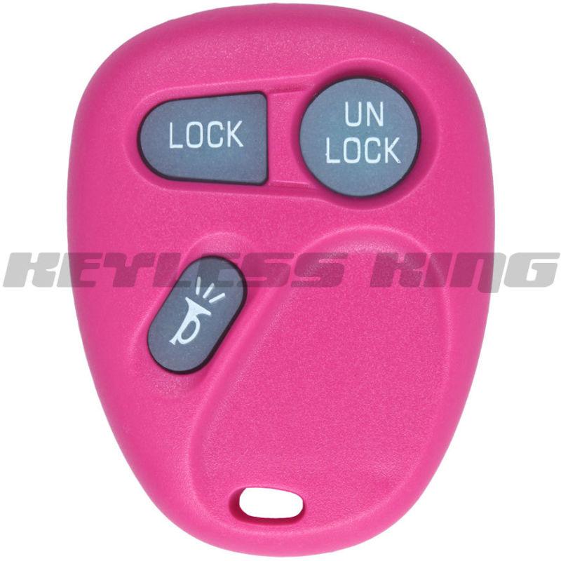 New pink glow in dark replacement keyless remote key fob clicker for gm 15042968