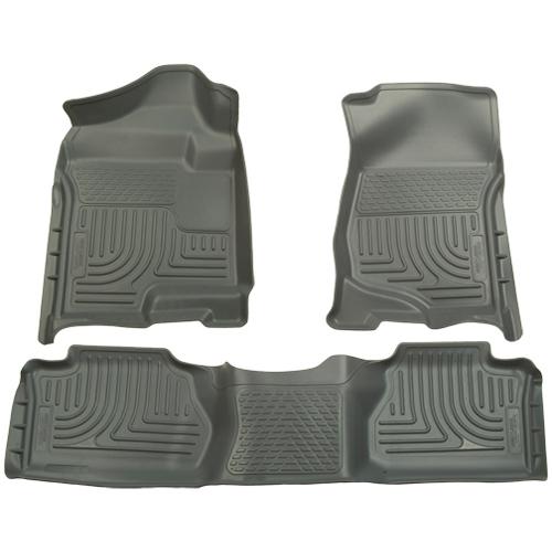 98932 husky grey weatherbeater floor liners mats toyota prius plug-in 2012-2013