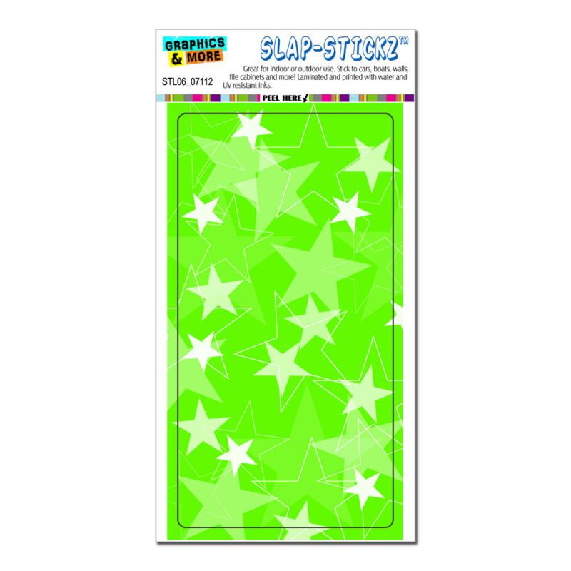Stars lime green - slap-stickz™ automotive car window locker bumper sticker