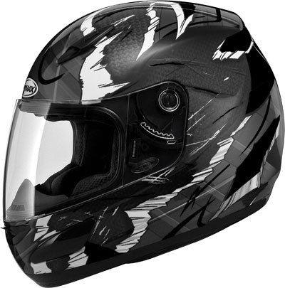 Gmax gm48 f/f shattered helmet black/white s g7481244 tc-5