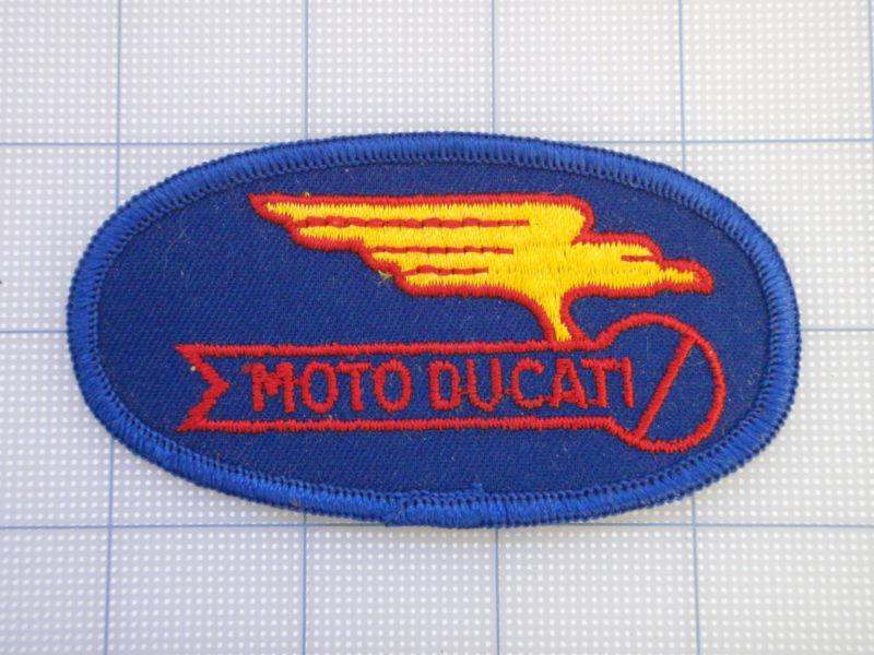 Vintage ducati patch 70s-80s biker motorcycle motocross birtbike motoducati oval