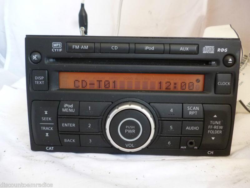  07-09 nissan versa radio cd mp3 player cy11f 28185-zw80a