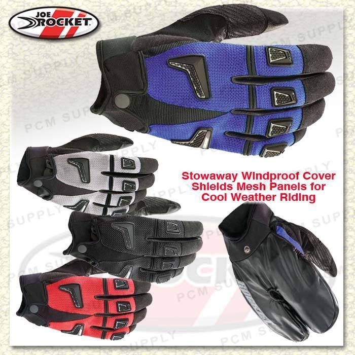 Joe rocket hybrid windproof mesh glove gunmetal 2x