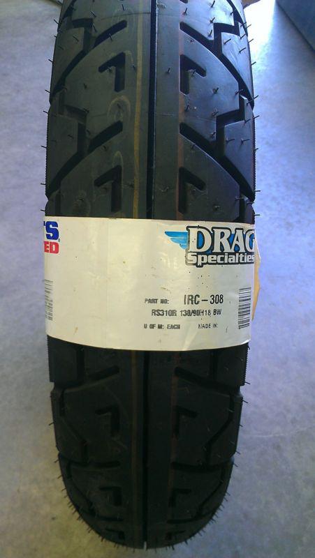 Irc rs310r durotour 4 ply rear motorcycle tire size: 130/90-18 street