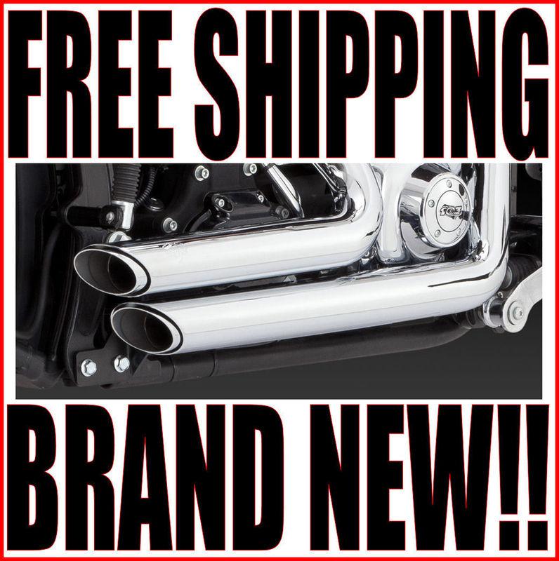 Vance & hines shortshots staggered exhaust pipes 1986-2011 harley softail fx fl