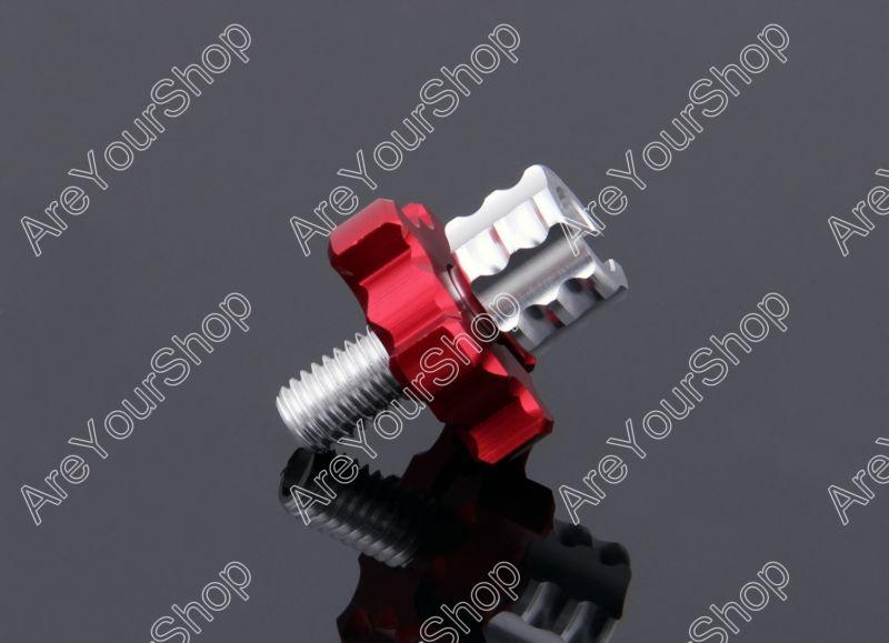 Billet aluminum clutch cable adjuster set honda cbr250r 2010-2012 mc41 red