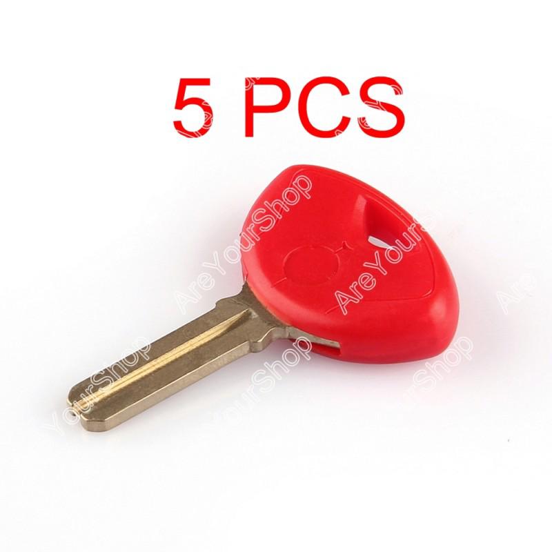 5pcs blade blank key motorcycle for bmw r1200r k1300s r1200gs red