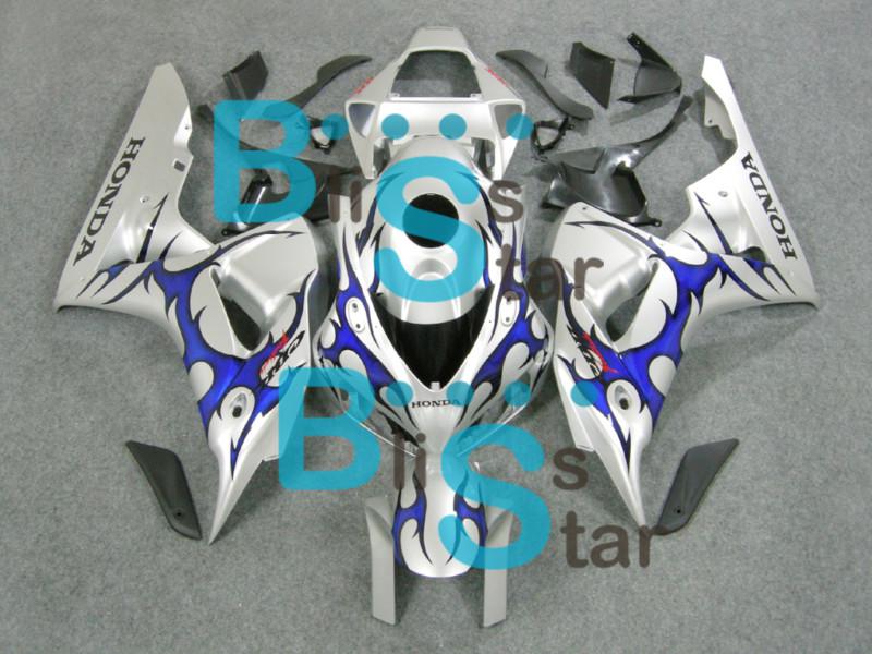 Fairing blue thorn silver bodywork kit w9 cbr 1000 rr cbr1000rr 2006-2007 28f r
