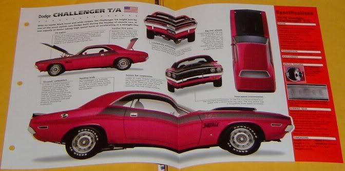 1970 dodge challenger t/a 340 ci 290 hp 6 six pack 3 holley's info/specs/photo