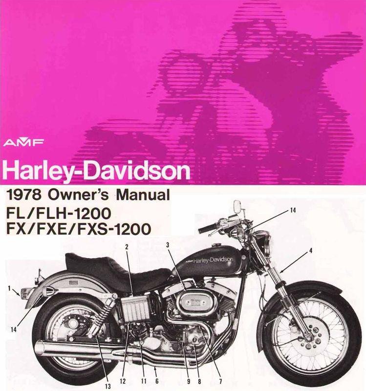 1978 harley-davidson fl-flh-fx-fxe-fxs-1200 owners manual-fl-flh-fx-fxe-fxs-1200