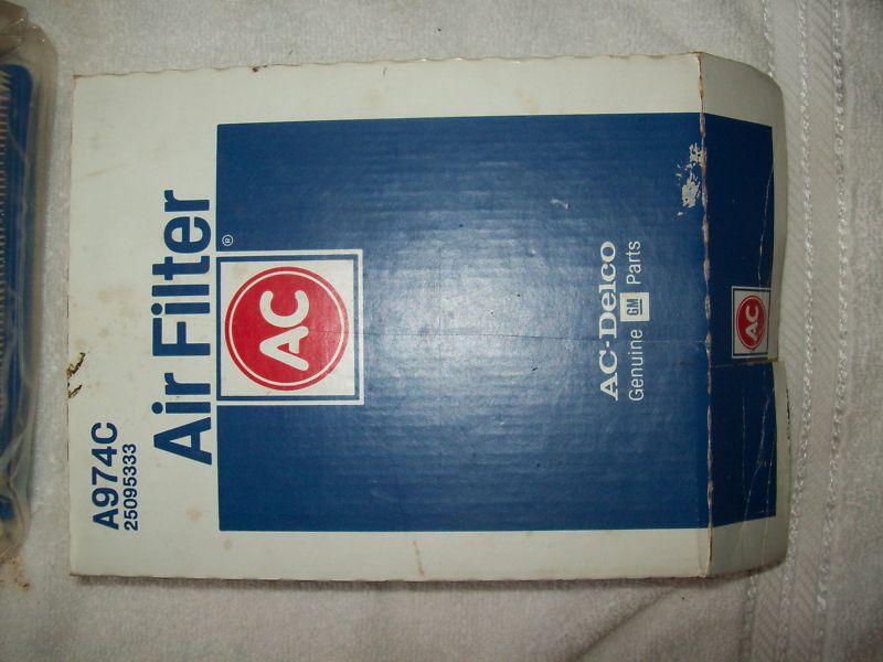 Ac delco air filter new pn#  a974c,   25095333