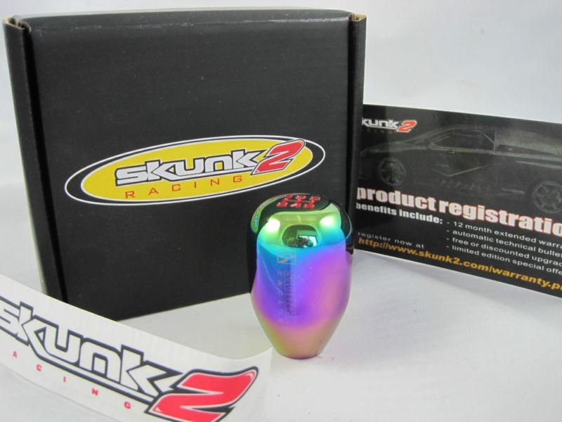 Neo chrome skunk2 style 5 speed type r gear shift knob fits honda acura civic