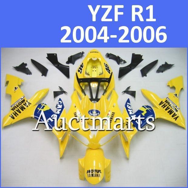 Fit yamaha yzf r1 04 05 06 yzfr1 2004 2005 2006 fairing kit bodywork d11 e11