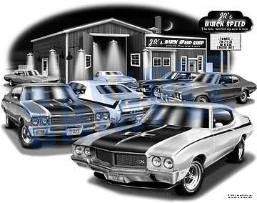 Buick gsx 70,71,72 muscle car art auto print   ** free usa shipping **