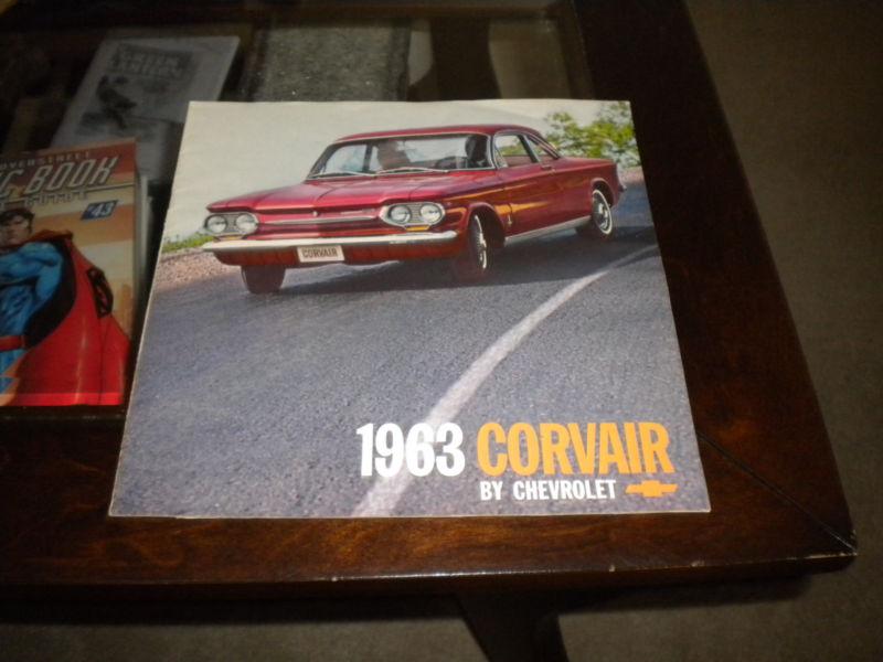 Rare 1963 corvair 10 page brochure nice shape! 9" x 9"