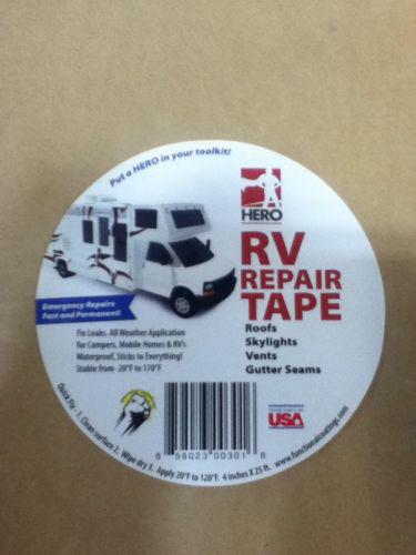 Hero rv repair tape fix leaks for roofs skylights vents & gutter seams  6"x50ft