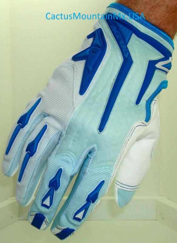 New acerbis wave motocross glove yz blue adult size xxl motorcycle mx gear nr