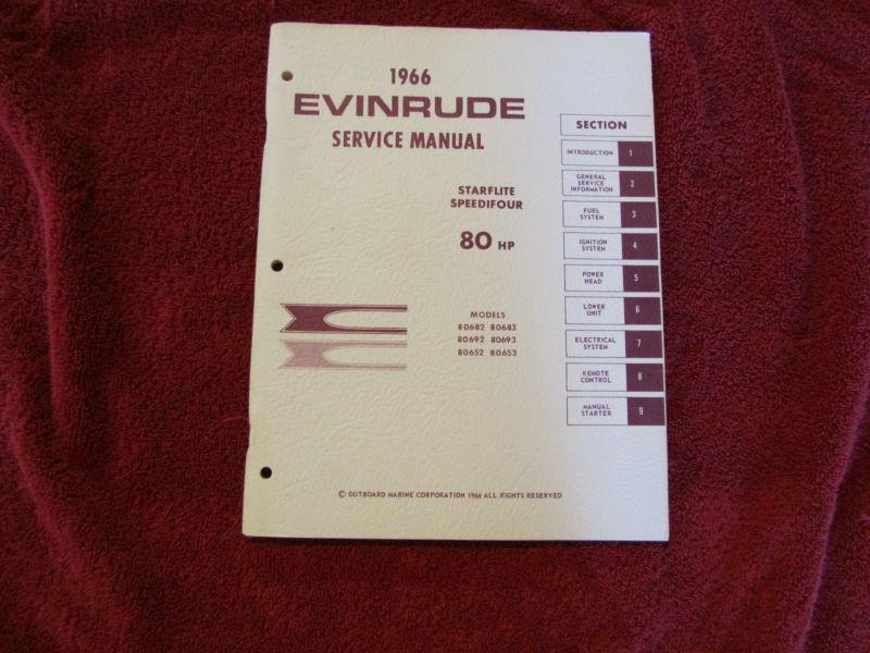 Vintage 1966 evinrude 80hp service manual