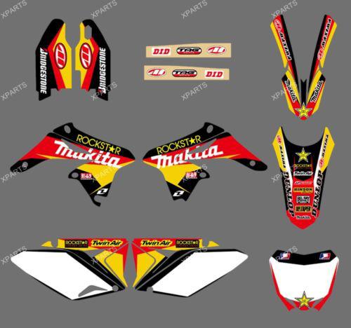 Team graphics & backgrounds decals stickers for suzuki rmz250 rmz 250 2010 11 12