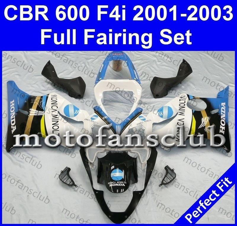 Fit honda cbr600f4i 01 02 03 cbr600 f4i 600f 2001 2002 2003 fairing kit #25 c