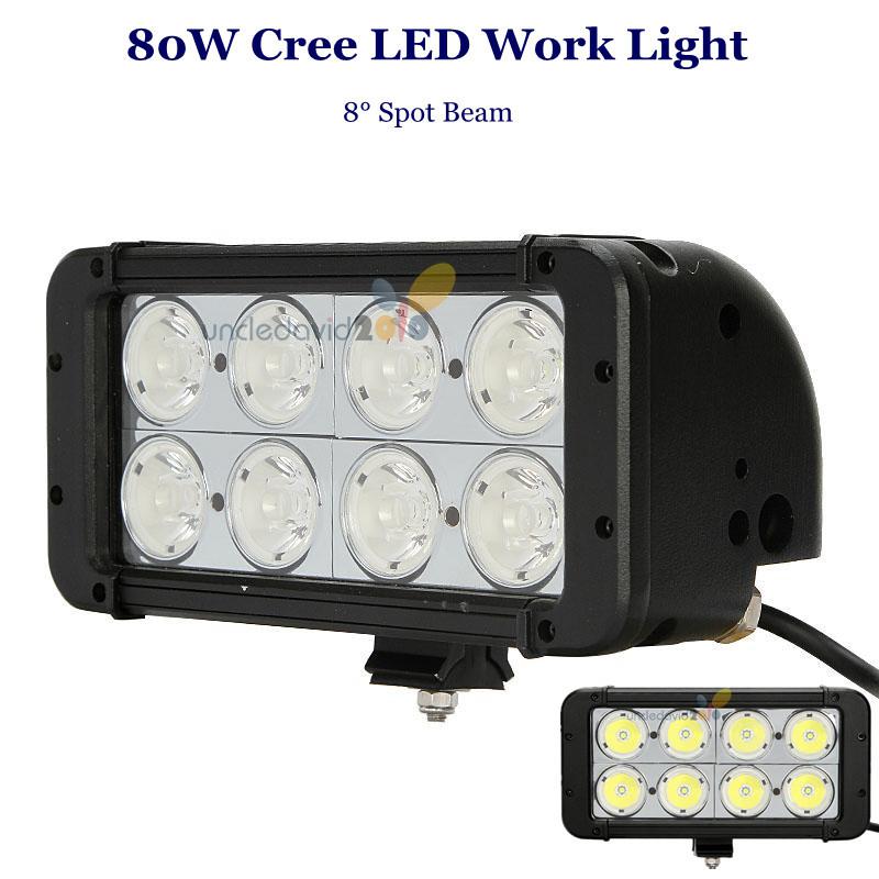 80w high power cree led work light spot lamp offroad 4wd 4x4 atv suv jeep truck