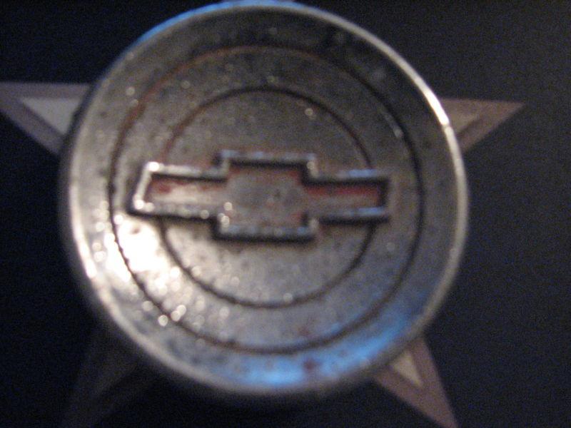   1963 chevy  truck center horn button with chevy emblem