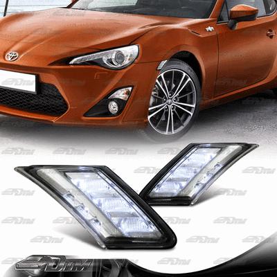 2013 subaru brz / scion fr-s clear lens white led side marker light lamps