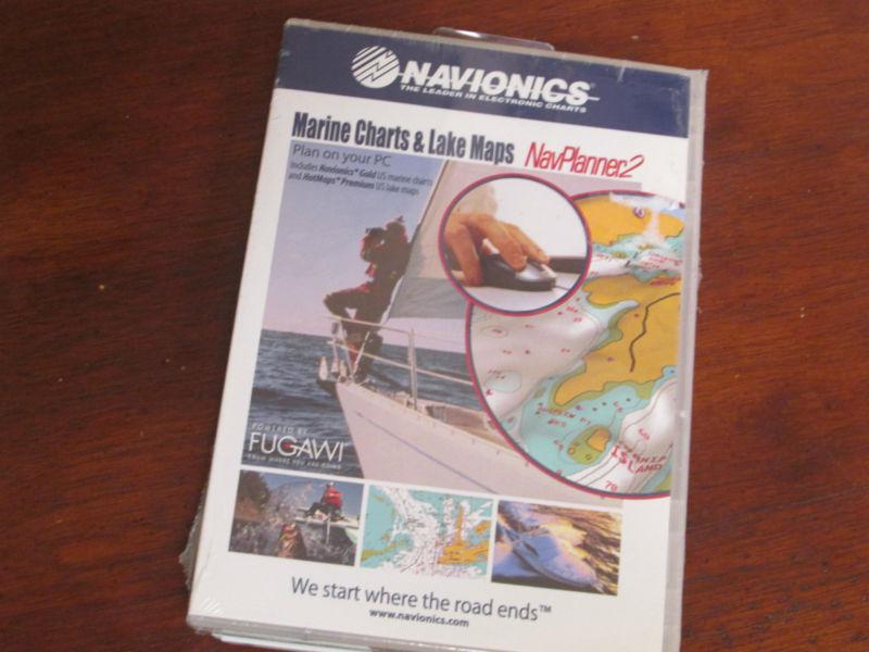 New sealed navionics navplanner 2 nav-np2 marine charts & lake maps