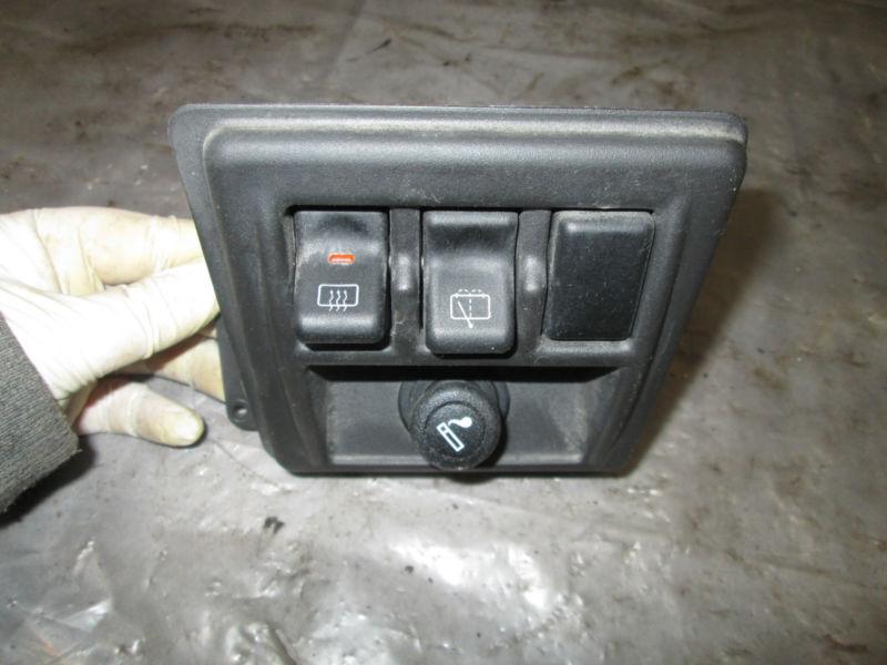 Jeep wrangler tj 1997-2006 wiper defroster lower switch panel w lighter 1750