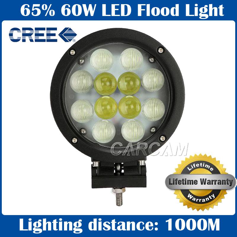 65% off 60w 5100lm cree led work light flood offroad car jeeptruck driving lamp 