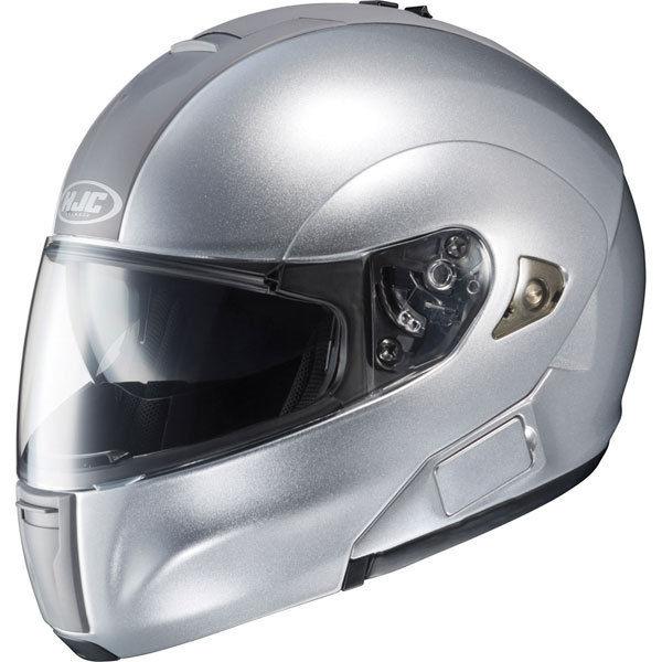 Silver s hjc is-max bluetooth modular helmet