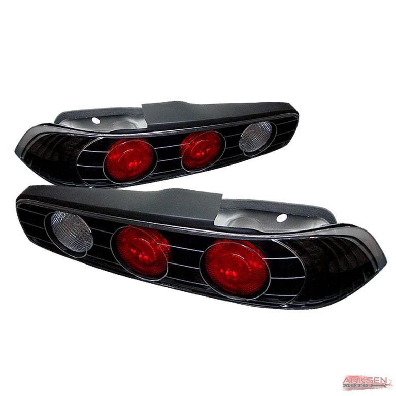 94-01 acura integra 2dr jdm black altezza tail lights rear brake lamps