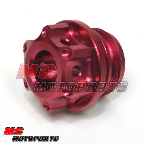 Red engine cnc oil filler cap for kawasaki ninja 300r 300 2012 2013