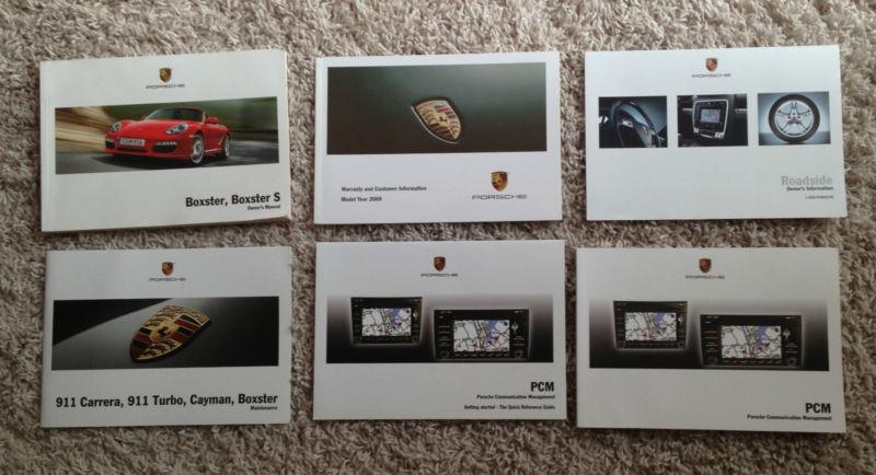 2009 09 oem porsche 986 boxster boxster s owner's manual set + pcm navigation