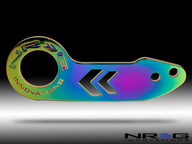 Nrg tow-110mc rear tow hook neochrome jdm style