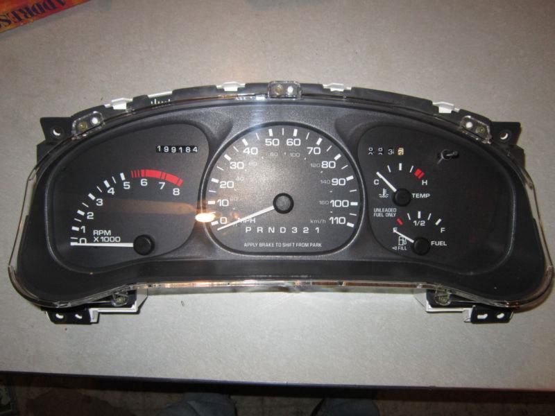 1998,1999  oldsmobile silhouette minivan , pontiac montana  speedometer cluster 