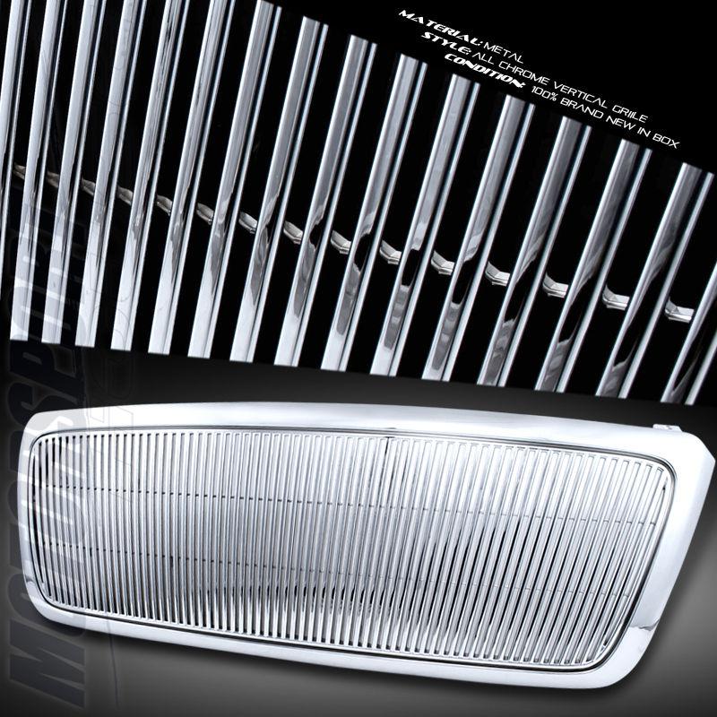 2004-2008 ford f150 vertical style all chrome front grille pickup truck xl xlt