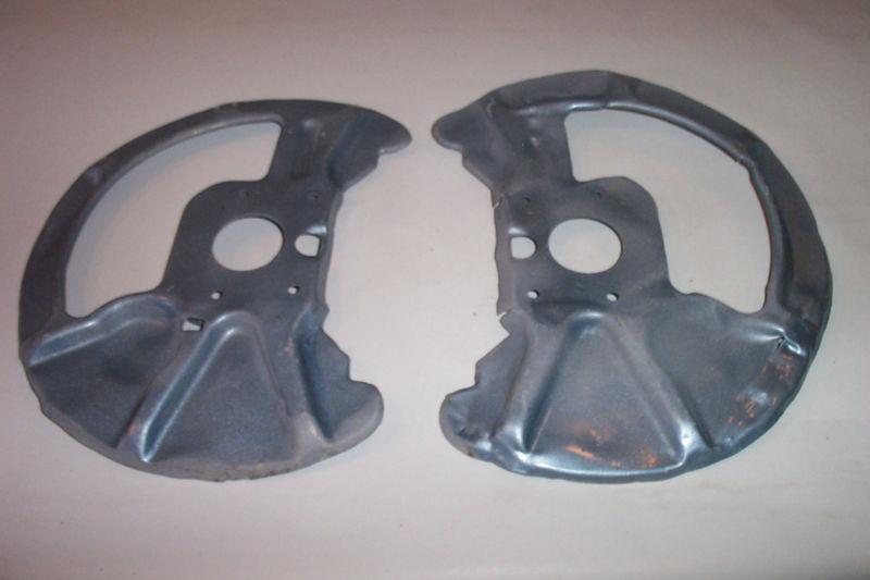 928 porsche' front brakes left and right backing /protective plates fits '82-'86