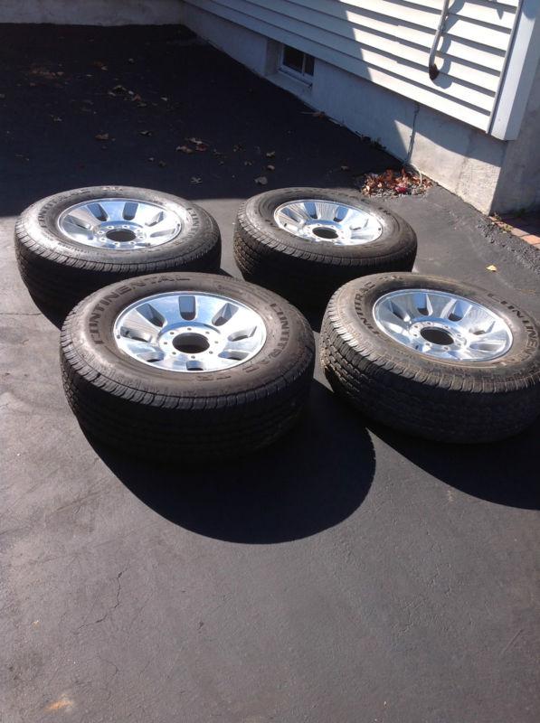 2009 ford f250 crew cab wheels and tires (set of 4)