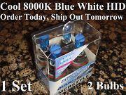 8000k blue 9007 hb5 bi-xenon hid high low beam headlight light bulbs