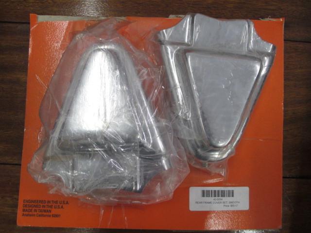 Harley davidson v twin rear frame cover set, smooth 42-0034 new, on sale!!