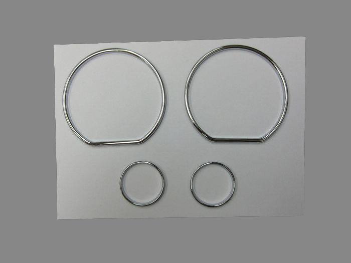 Vw golf jetta vento mk3 polo 6n chrome dashboard gauge dial ring set