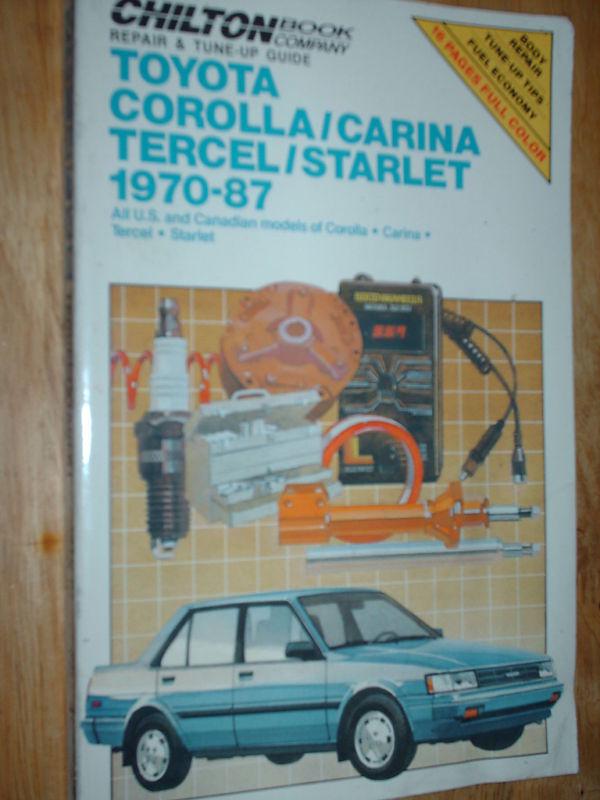 1970-1987 toyota shop manual 86 85 84 83 82 81 80 79 78