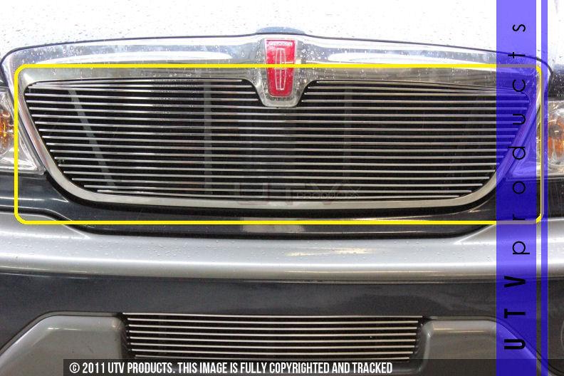 1998 - 2002 lincoln navigator 1pc upper chrome billet grille kit custom grille