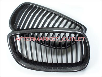 Carbon fiber front kidney grill grille for 07 08 09 10 bmw e92 e93 328i 335i m3