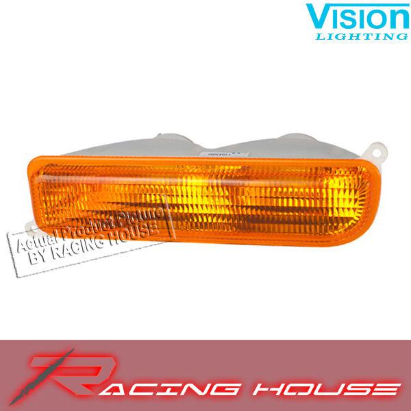 Left driver bumper parking signal light amber new 1997-2001 jeep cherokee